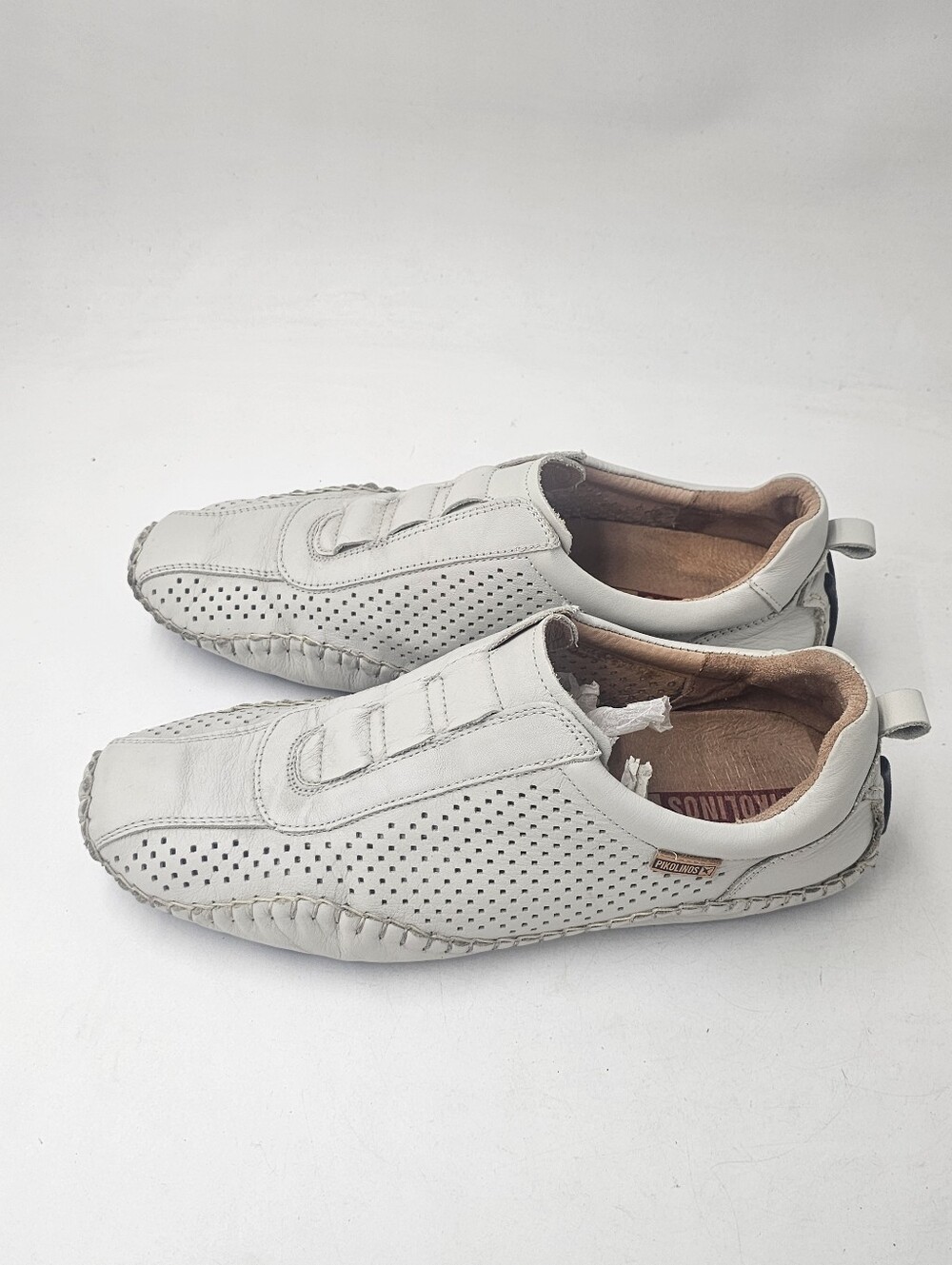Pikolinos Fuencarral 15A-6080 Leather Slip On Loafer White Mens EU42 - Picture 3 of 10